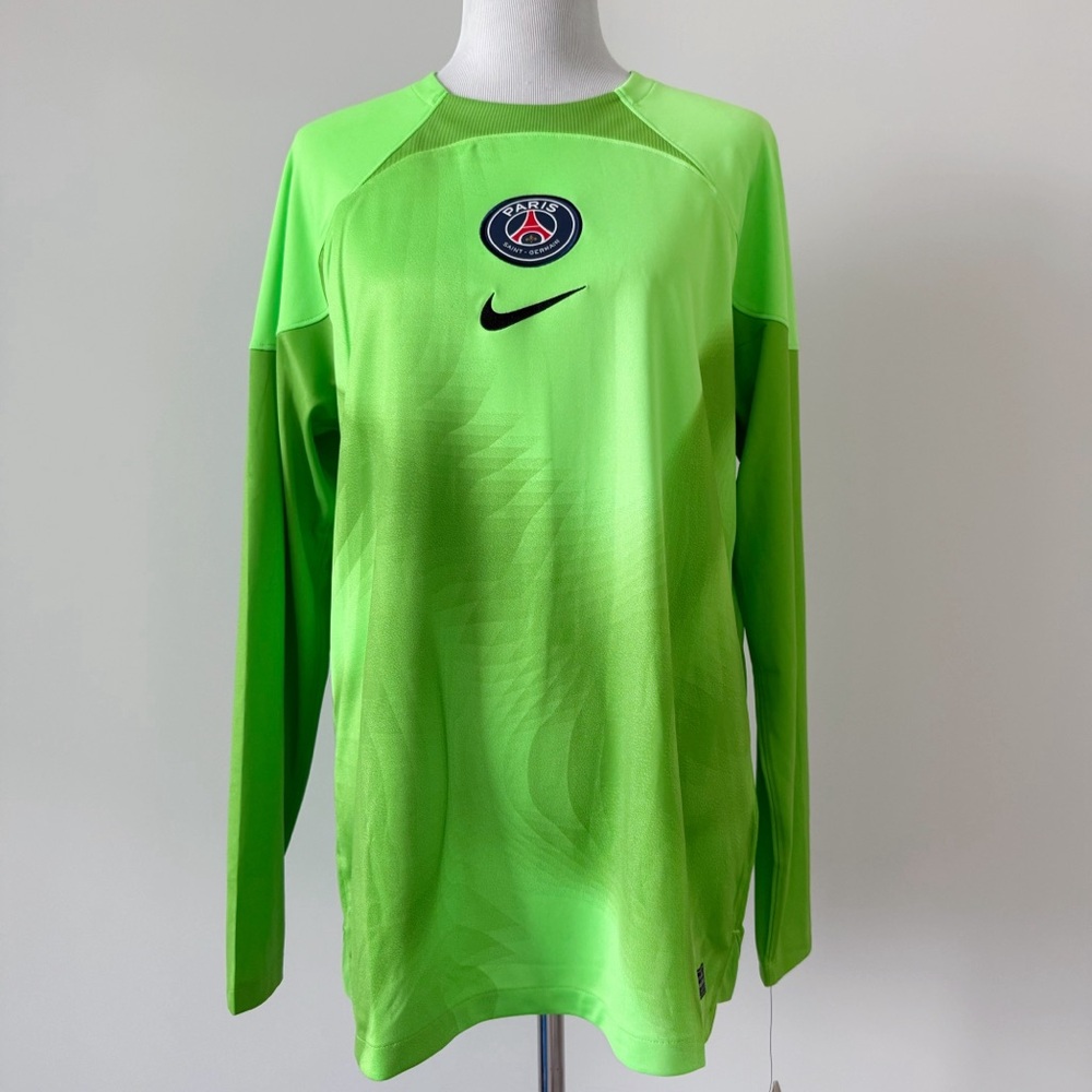 Nike Paris Saint-Germain Goal Keeper Soccer Jersey Mens Size Large Lime Green